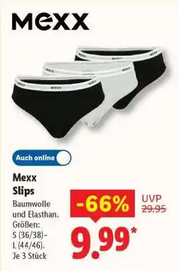 Lidl Mexx Slips Angebot