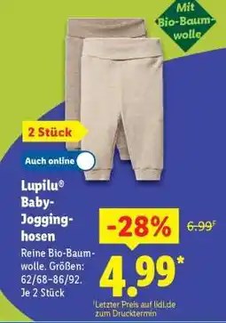 Lidl Lupilu Baby-Jogginghosen Angebot