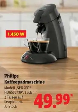 Lidl PHILIPS Kaffeepadmaschine Angebot