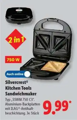 Lidl SILVERCREST KITCHEN TOOLS Sandwichmaker Angebot