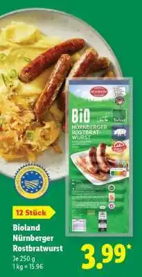 Lidl Bioland Nürnberger Rostbratwurst Angebot
