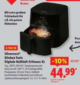 Lidl Silvercrest Kitchen Tools Digitale Heißluft-Fritteuse XL Angebot