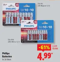 Lidl Philips Batterien Angebot
