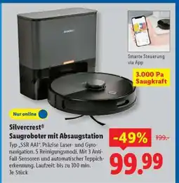 Lidl SILVERCREST Saugroboter mit Absaugstation Angebot