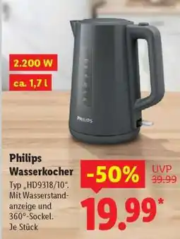 Lidl Philips Wasserkocher Angebot
