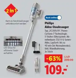 Lidl PHILIPS Akku- staubsauger Angebot