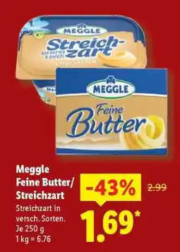 Lidl Meggle Feine Butter/ Streichzart Angebot