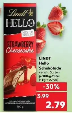 Kaufland LINDT Hello Schokolade Angebot