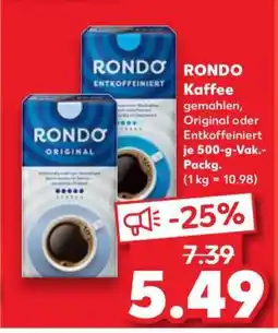 Kaufland RONDO Kaffee Angebot