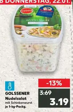 Kaufland GOLSSENER Nudelsalat Angebot