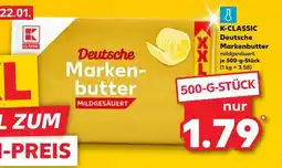 Kaufland K-CLASSIC Deutsche Markenbutter mildgesäuert Angebot
