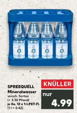 Kaufland Spreequell Mineralwasser Angebot