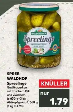 Kaufland Spreewaldhof Spreelinge Angebot