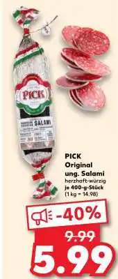 Kaufland PICK Original ung. Salami Angebot