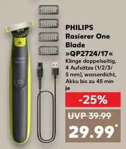 Kaufland PHILIPS Rasierer One Blade QP2724/17 Angebot
