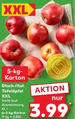 Kaufland Dtsch./ital. Tafeläpfel XXL Angebot