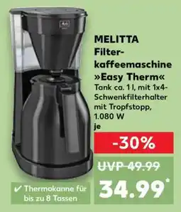 Kaufland MELITTA Filterkaffeemaschine Easy Therm Angebot