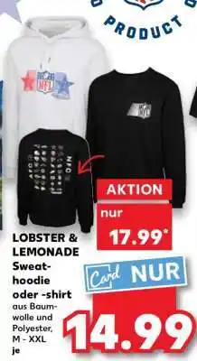 Kaufland LOBSTER & LEMONADE Sweat-hoodie oder -shirt Angebot