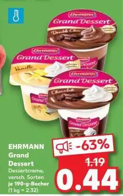 Kaufland Ehrmann Grand Dessert Angebot