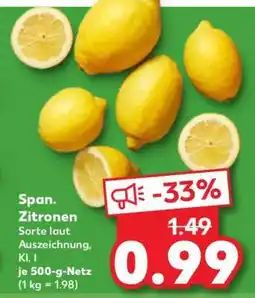Kaufland Span. Zitronen Angebot