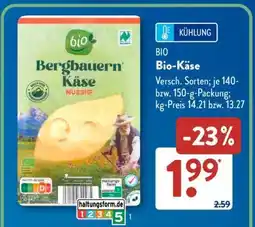 Aldi Süd Bio-Käse Angebot