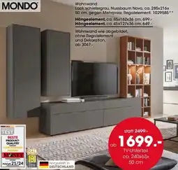 Möbel Martin MONDO Wohnwand Angebot