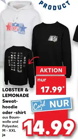 Kaufland NFL LOBSTER & LEMONADE Sweathoodie oder -shirt Angebot
