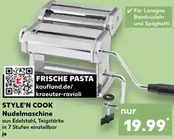 Kaufland STYLE'N COOK Nudelmaschine Angebot