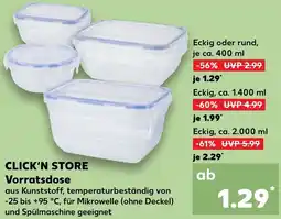 Kaufland CLICK'N STORE Vorratsdose Angebot