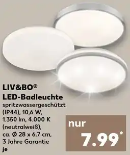Kaufland LIV&BO LED-Badleuchte Angebot