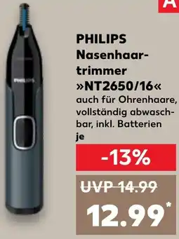 Kaufland PHILIPS Nasenhaartrimmer NT2650/16 Angebot