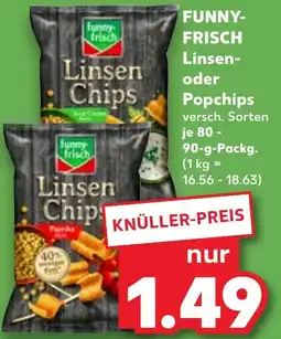 Kaufland FUNNY FRISCH Linsen oder Popchips Angebot