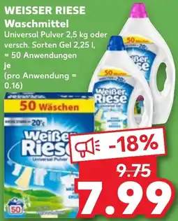Kaufland WEISSER RIESE Waschmittel Angebot