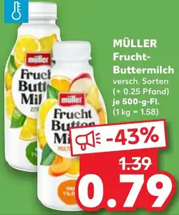 Kaufland MÜLLER Frucht Buttermilch Angebot
