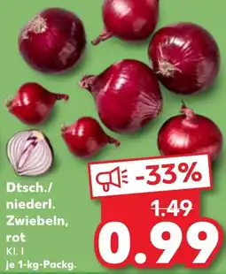 Kaufland Dtsch./ niederl. Zwiebeln, rot Angebot