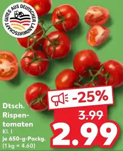 Kaufland Dtsch. Rispentomaten Angebot