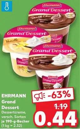 Kaufland EHRMANN Grand Dessert Angebot