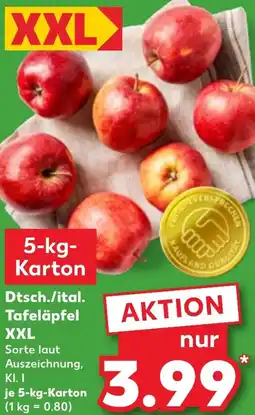 Kaufland Dtsch./ital. Tafeläpfel XXL Angebot