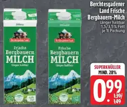 Edeka Berchtesgadener Land Frische Bergbauern-Milch Angebot