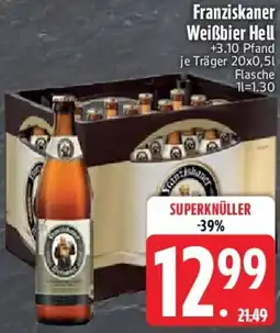 Edeka Franziskaner Weißbier Hell Angebot