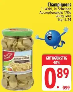 Edeka Gut & Günstig Champignons Angebot