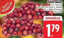 Edeka Gut & Günstig Tafeltrauben Angebot