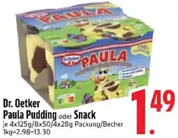 Edeka Dr. Oetker Paula Pudding oder Snack Angebot