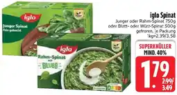 Edeka iglo Spinat Angebot