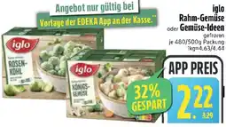 Edeka iglo Rahm-Gemüse oder Gemüse-Ideen Angebot