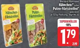 Edeka Bernard Matthews Hähnchen oder Puten-Filetstreifen Angebot