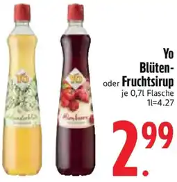 Edeka Yo Blüten- oder Fruchtsirup Angebot
