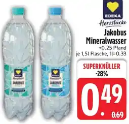 Edeka EDEKA Herzstücke Jakobus Mineralwasser Angebot