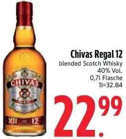 Edeka Chivas Regal 12 blended Scotch Whisky Angebot