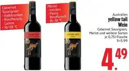 Edeka Australien yellow tail Wein Angebot